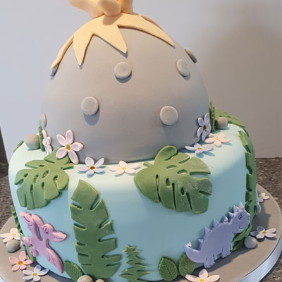 dinosaur cake celebration