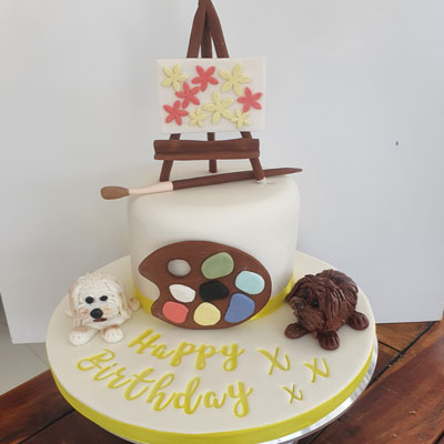 birthday cake for an artist
