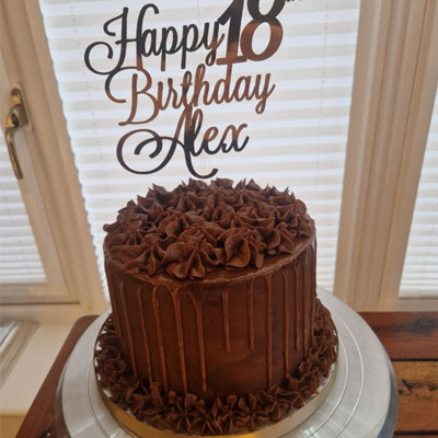 18th birthday chocolate cake